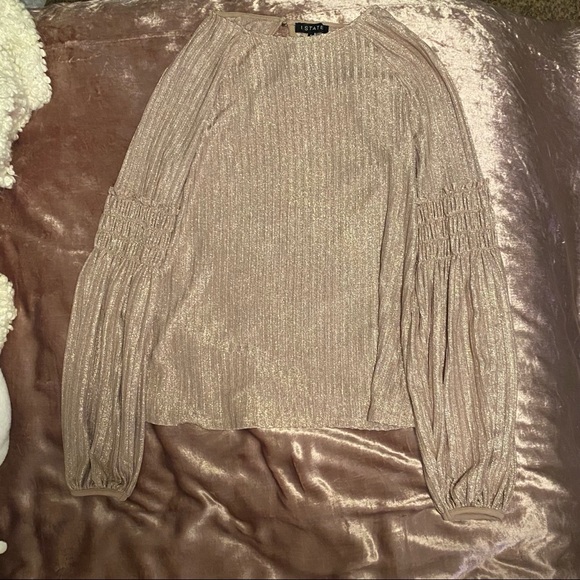 Rose Gold Metallic Top - Picture 2 of 3